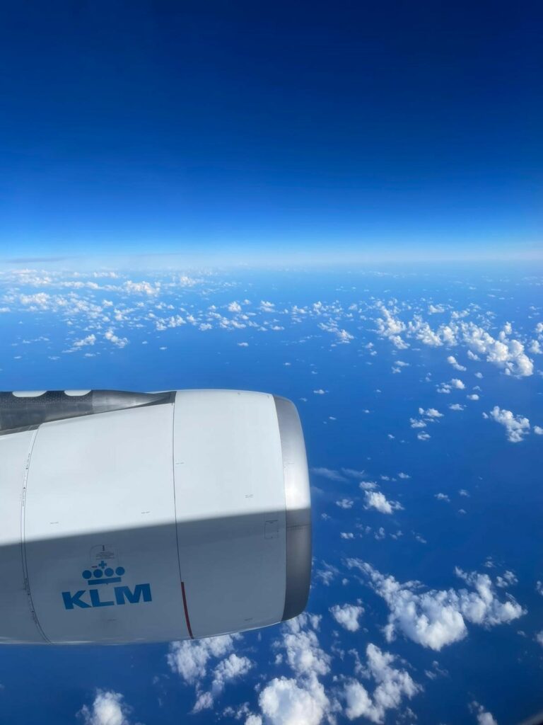 Blick aus dem FLugzeug, auf dem Weg nach Afrike