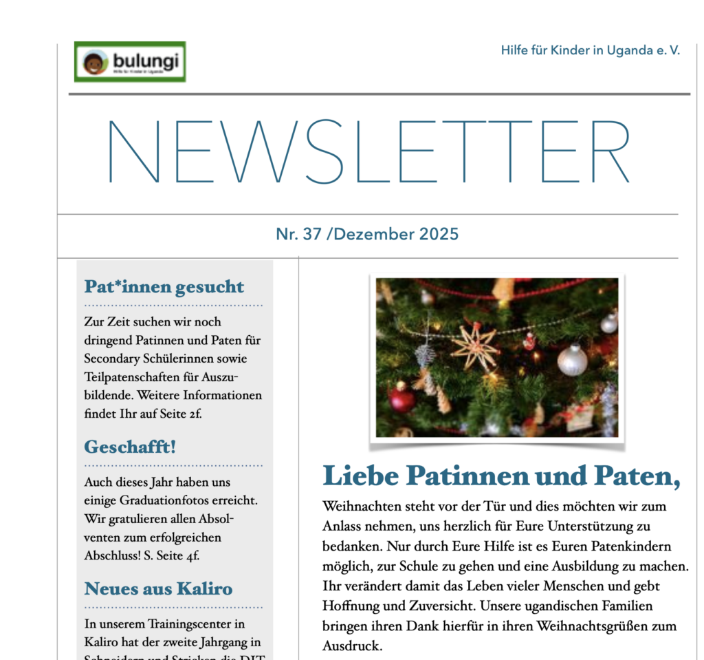 Newsletter Nr. 37/Dezember 2025