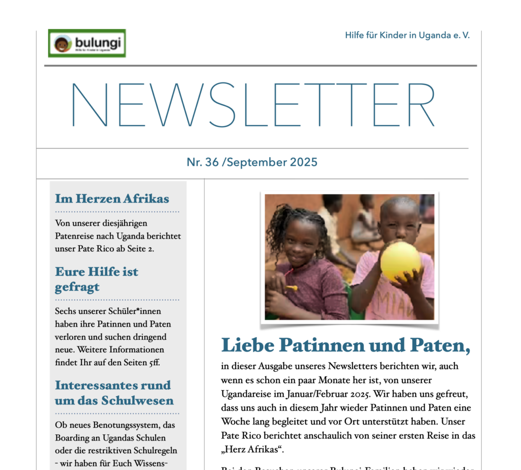 Newsletter Nr. 36/September 2025